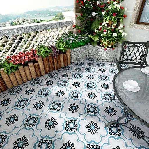 Porcelain Pattern Balcony Tiles 8