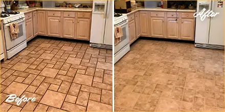 kitchen floor Tacoma grout cleaning 480