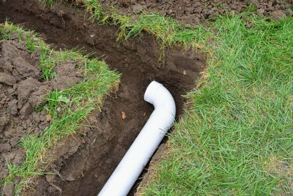 homeguide sub surface yard drainage system installation